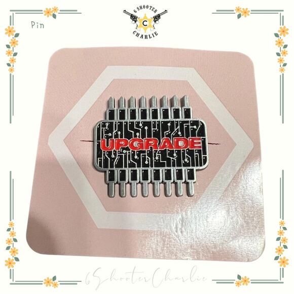 Upgrade Stem Circuit Chip Enamel Lapel Pin Netflix Series Loot Crate NWT - Picture 1 of 2